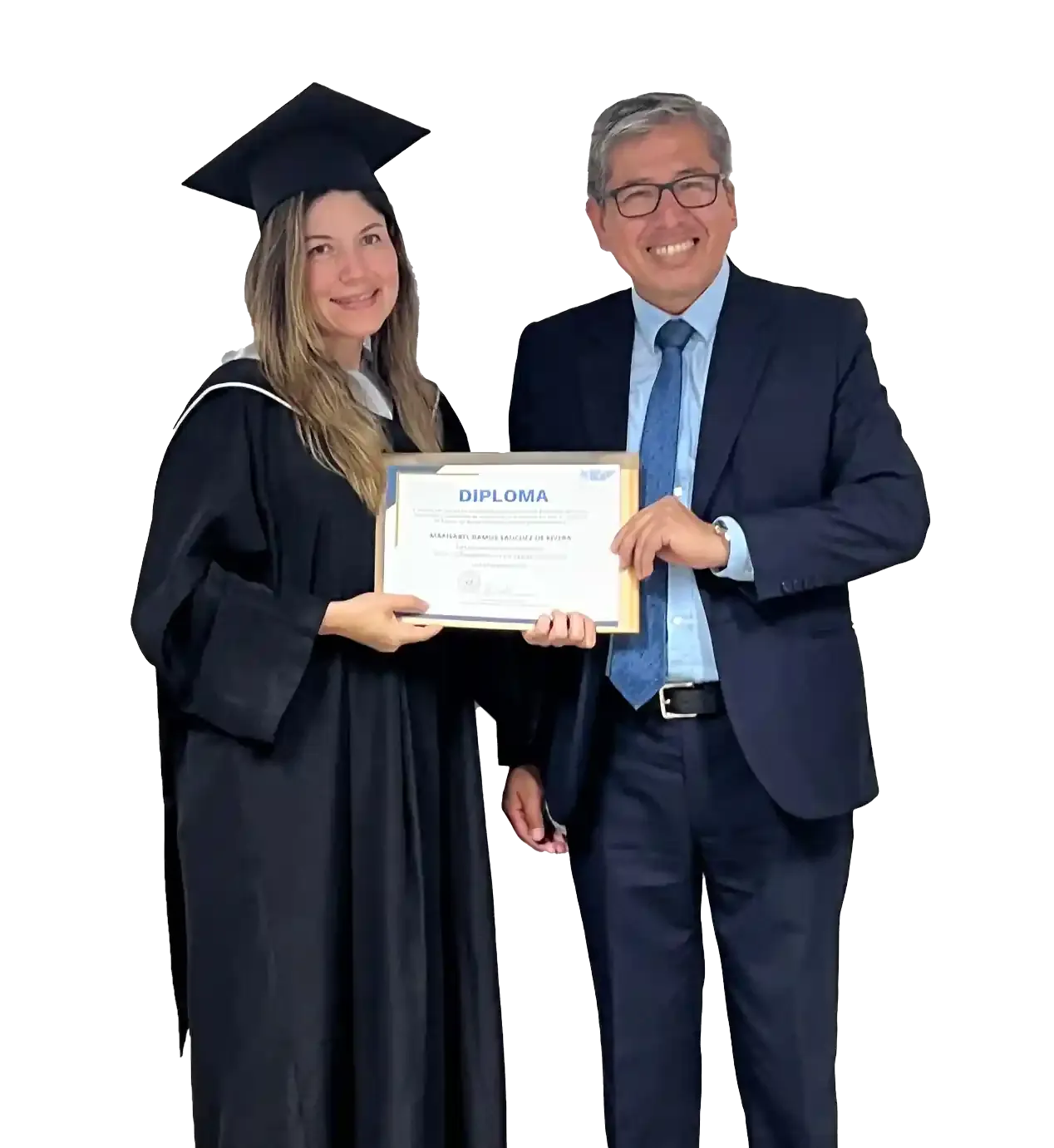 Alumno del Curso Agente Inmobiliario recibiendo su diploma — Instituto San José del Sur